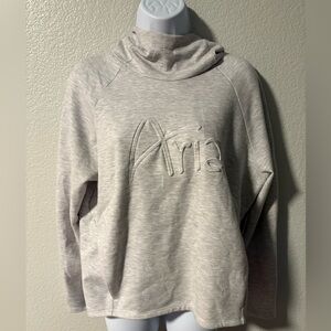 Aria Women's Light Gray Cowl Neck Sweater